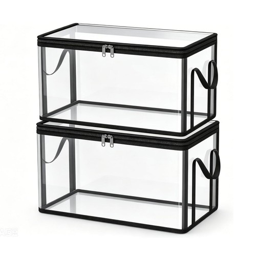 2pcs large clear thick storage - 2pcs,