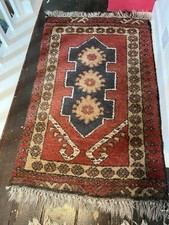 Antique Turkish Wool Rug Hand