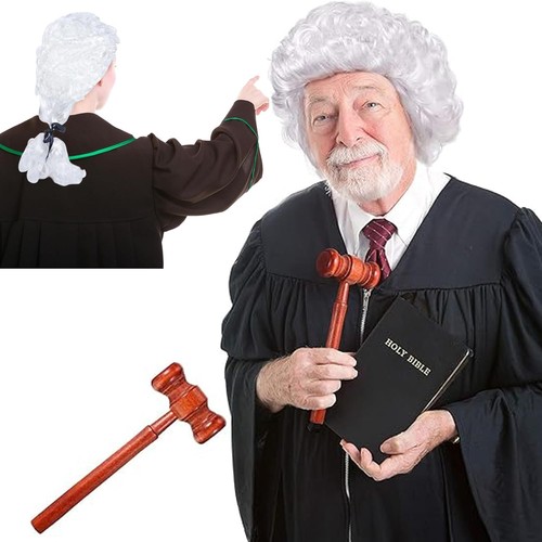 Piece judge wig and - 2-piece,