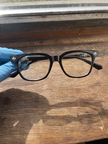 Black chrome hearts glasses - black,