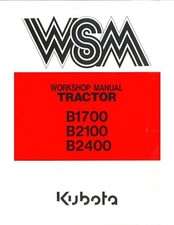 Service Workshop Manual for Kubota Tractor B1700 B2100 B2400 - 1995  | USB Stick