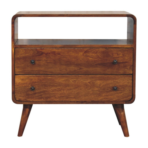 Solid wood curved nordic charm - wood,