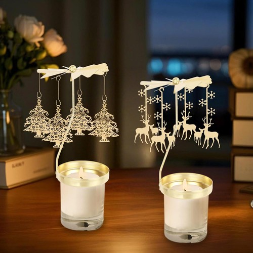2pcs gold metal rotating - 2pcs,