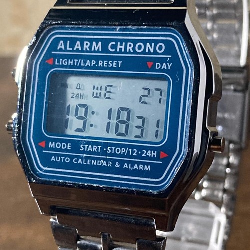 Retro men watch alarm - retro,