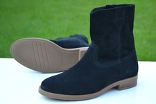 Clarks Ladies Pull-on Ankle Boots MEMI MID Black Suede Various Sizes RRP £100