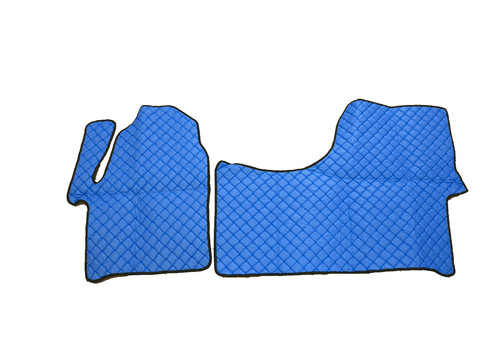 Blue eco leather floor - eco, covers