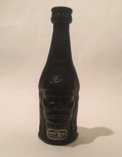 Vintage Black Glass Inca Pisco Licor Manco Capac Bottle