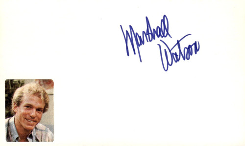 Marshall watson signed auto - signed,