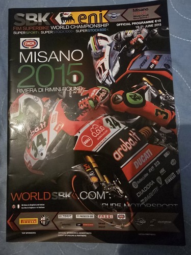 World superbike programme - world,