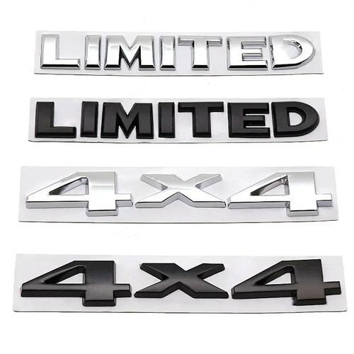 Metal car trunk badge - metal,