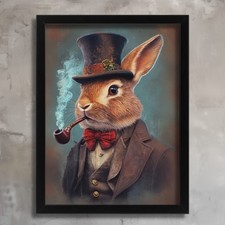 Retro Hare Art Print Vintage