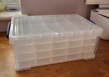 Really Useful 9 Litre Box With 4 X  15 Compartment Hobby Tray