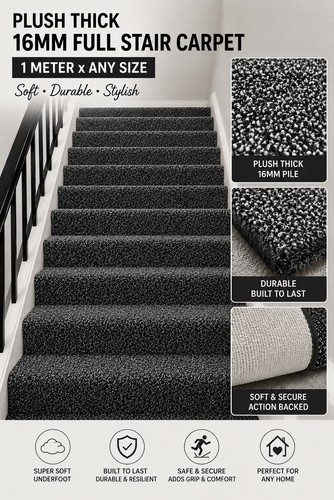 Black 16mm thick - black,