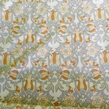 Pair Vintage Style Cottage Core Ditzy Floral Curtains, Cotton Lawn. 54"D X 42" W