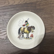 Vintage Thelwell Ponie Children Plate "Grays" Staffordshire Novelty