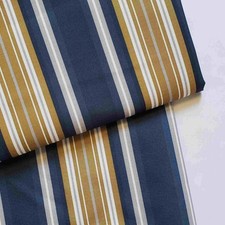 Navy/Gold Stripes Fabric Water