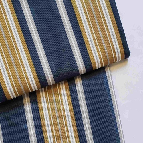 Navy gold stripes - fabric, water