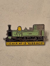 Vintage Train Enamel Pin Badge  ' I.O.M.R  No13 KISSACK