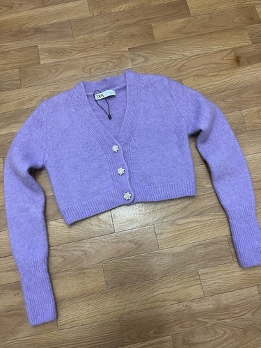Zara womens crop fluffy - zara,