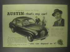 1954 Austin A30 2-door Seven Car Ad - I've got good reasons for saying Austin -