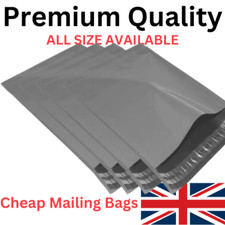 Grey Mailing Recycling Bags 8 x 10 inch Parcel Large Letter Poly Shipping Bag UK