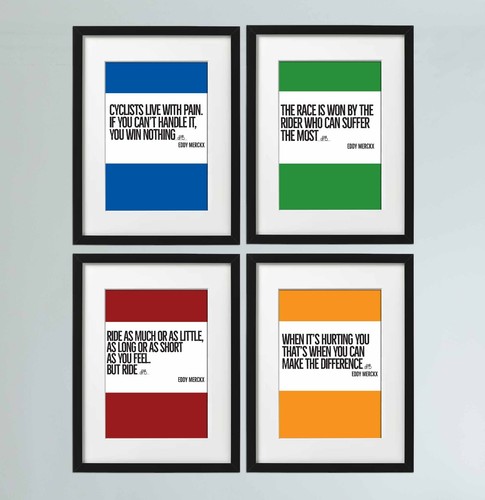 Cycling quote prints eddy - prints,