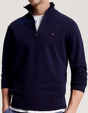 Men's Classic Tommy Hilfiger Half Zip Jumper For  Winter /