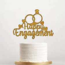 Happy Engagement Cake Topper
