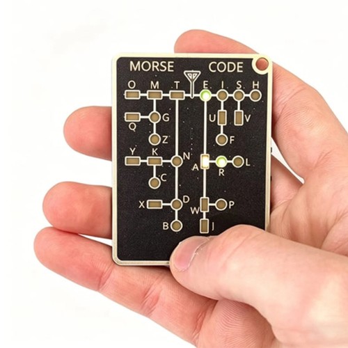 Morse code trainer card - card, pro