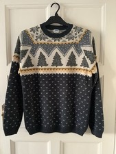 OSLO 1993 RARE UNISEX VINTAGE SKI CHRISTMAS WINTER THEME CREW JUMPER SWEATER M