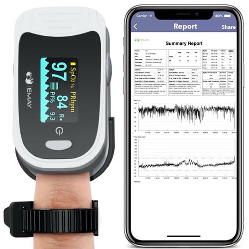 Emay sleep pulse oximeter - pulse,