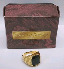 Vtg SETA Gilt Gold Tone Black