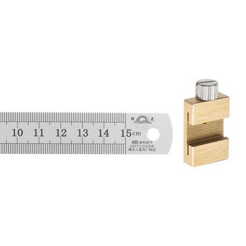 Stainless steel ruler with - stainless,