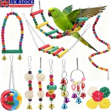15 Pack Parrot Toys Set Metal