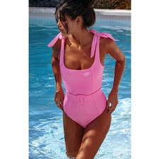 BEACH RIOT Sydney One Piece women’s one piece bathing suit - Prism Pink - XL -