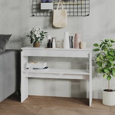 Console Table High Gloss White