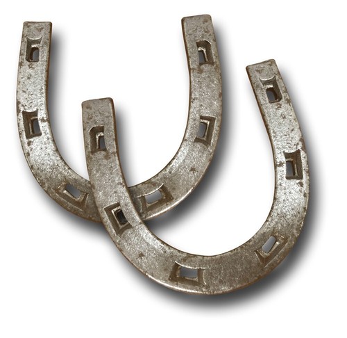 Pair steel horseshoes for - 1,