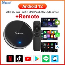 Ottocast Ai Box P3Lite Wireless CarPlay/Android Auto Adapter Youtube TK w/Remote