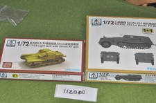1/72 scale WW2 / kit - german 2 kits half track light tank S-model - (112040)