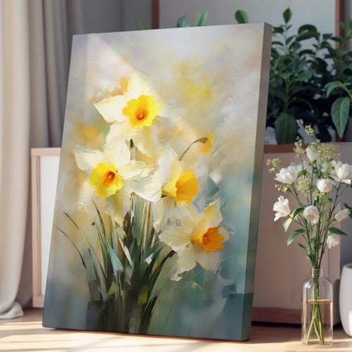 Daffodil flower impressionism - daffodil,