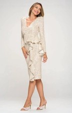 Sparkling Silver Sequin Dress