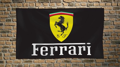 Black ferrari 3x5 flag - 3x5, car