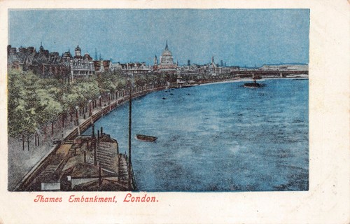 Postcard london thames - postcard,