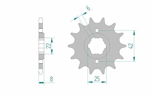 Afam standard steel pinion - afam,