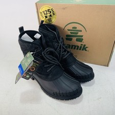 Kamik Women's Size 8 / Sienna Mid 2 / Black Waterproof Duck Boots Shoes