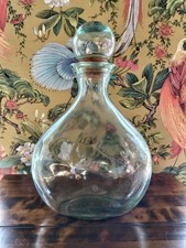Vintage hand blown green - vintage, glass