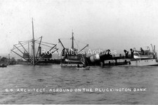 sdf-80 Liverpool, Pluckington Bank Ship Wreck 1933, Lancashire. Photo