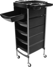Barber Hairdressing Salon Trolley Hair Colouring Spa Cart Rolling Storage Drawer