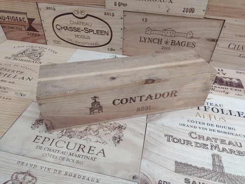Wooden wine box - crate, lid