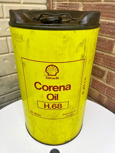 Vintage shell oil drum - vintage,